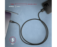 AXAGON BUMM3-CM10AB Kabel Micro-B USB, USB-C 3.2 Gen 1, 1m, 3A, ALU, PVC Czarny - 1485430 - zdjęcie 3
